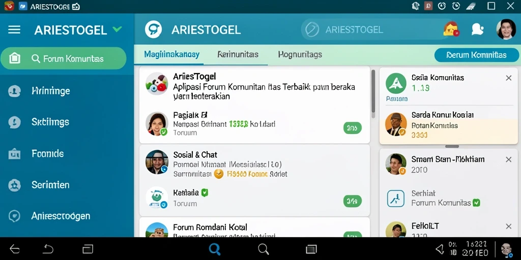 Tampilan antarmuka pengguna ARIESTOGEL yang intuitif dan modern.