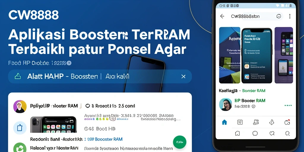 Screenshot utama CW8888 menunjukkan antarmuka pembersihan RAM yang sederhana dan efektif.