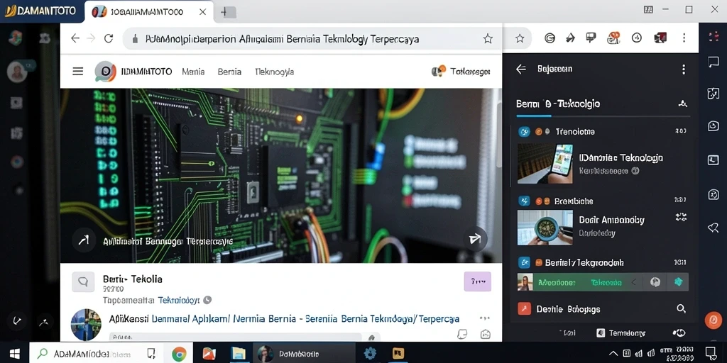 Tampilan antarmuka aplikasi IDAMANTOTO yang modern dan informatif.